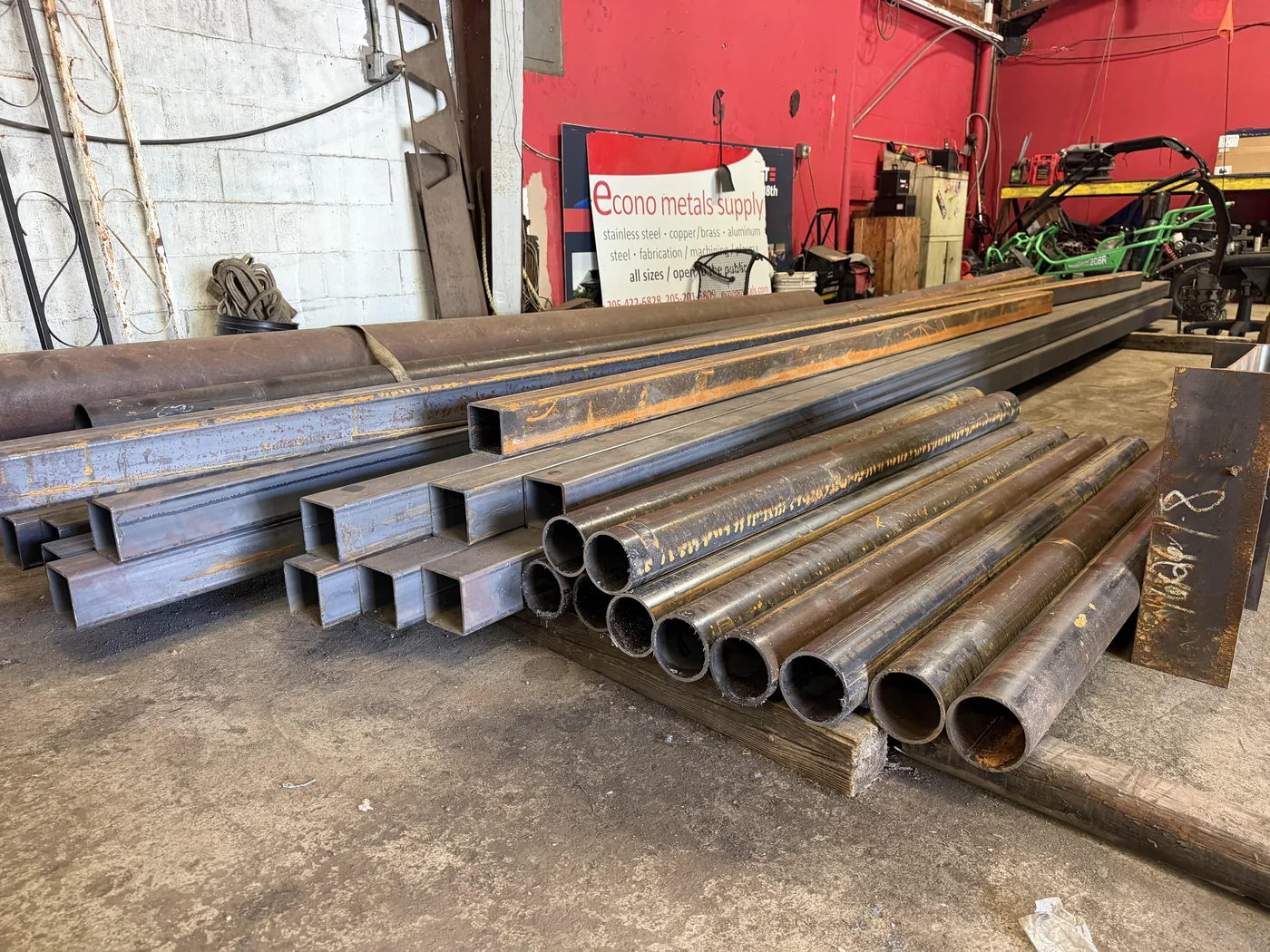Round steel tubing stocked at Bullet Iron Econo Metals